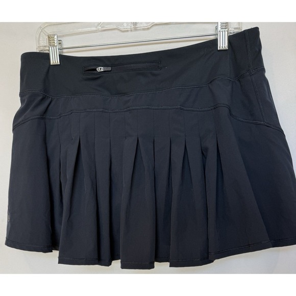 Crz Yoga Pleated Tennis Skirt Skort Size L Golfcore Pickleball Outdoor Navy Prep - Picture 6 of 13